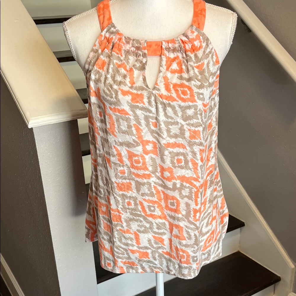 INC International Concepts Orange & Gray Tank Top. So cool light weight Soft. XL